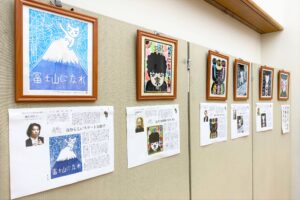 区民大学講座「大野隆司氏が語る木版画の魅力」展示