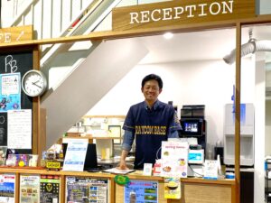笑顔が清々しい元高校球児の伊藤大輔さん
